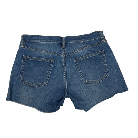 J.‎ Crew Indigo Denim Shorts Destroyed Distressed Jean Short Raw Hem Women's 26 - Picture 2 of 11